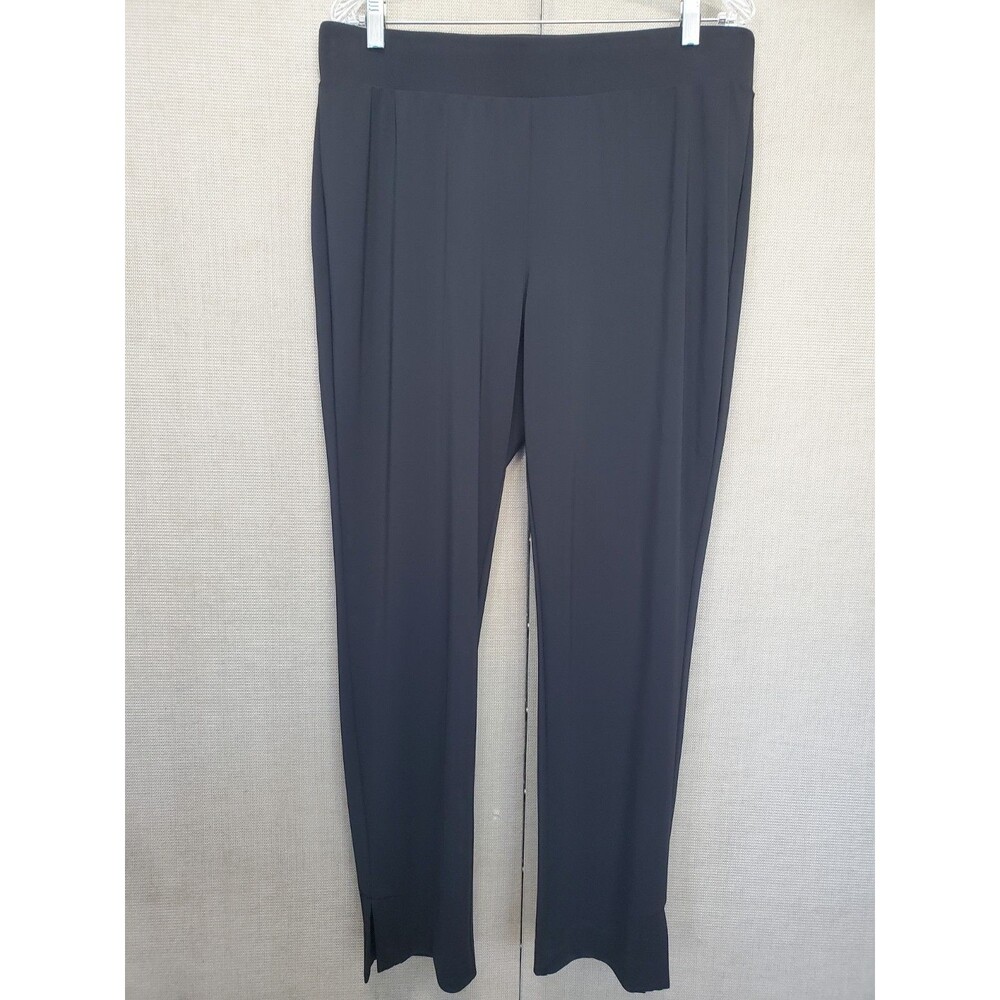 Talbots Plus Black Stretchy Knit Pull-On Pants Size 1X